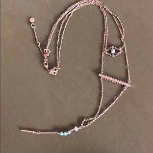 Long antique gold necklace